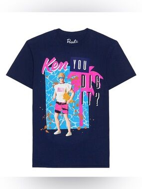 NWT men’s Barbie Navy Graphic Tee